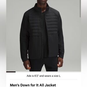 Men’s Down for it All Lululemon Jacket